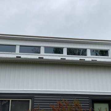 Modern Exterior Renovation with Vinyl Siding & Trim in Commerce Michigan