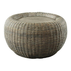 MAYANG: [38+] Outdoor Round Rattan Coffee Table