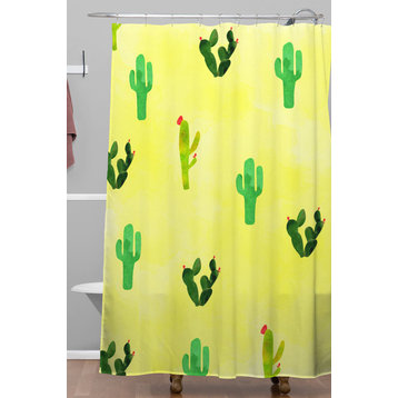 Hello Sayang Cactus Madnessa Shower Curtain, Standard 69"x72"