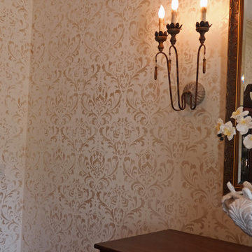 Dining Room Allover Damask Stencil