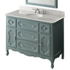 48" Cottage-Style Knoxville Bathroom Sink Vanity With Mirror