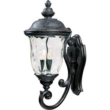 Carriage House Outdoor Uplight Lantern - Oriental Bronze, Large, Vivex Resin Com