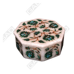 MARBLE FLORAL ART JEWELRY BOX - Home Accessories & Decor