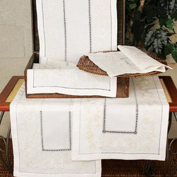 Xia Home Fashions - Florals Embroidered Collection Table Runner - Table Runners