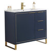 Fine Fixtures Opulence Collection Bathroom Vanity with White Ceramic Sink