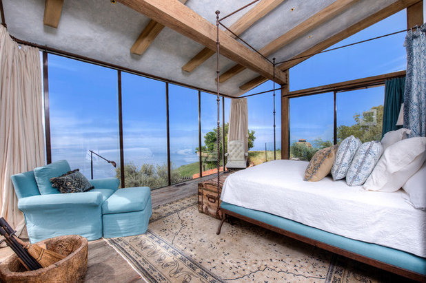 Mediterranean Bedroom Big Sur Coast Ridge Estate