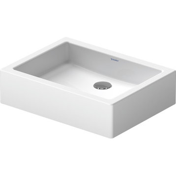 Duravit Vero Above-Counter Bathroom Sink 04555000001 White WonderGliss