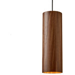 LumenArt - WYP Pendant Light, Walnut, Long - *Please refer to swatch in second image for shade color.
