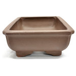 T-Trove - Purple Clay Rectangular Bonsai Pot - Size: 9in W x 6.25in  2.5in : Purple Clay Handmade in Yixing region of China Unglazed purple clay found near the Yangtze River Holes on the bottom for drainage