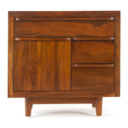 Connely End Table - Solid Reclaimed Teak Wood - Nightstands And Bedside Tables
