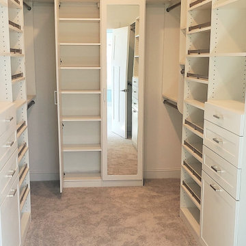 Master Walk-In Closet with Full length Mirror Door