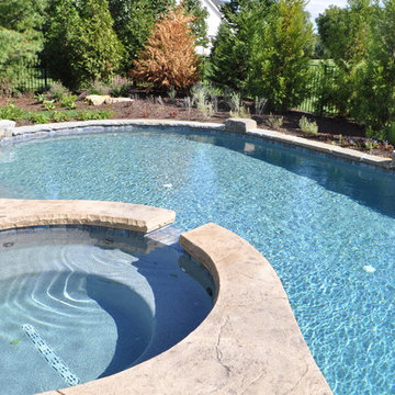 In Ground Swimming Pool with Flush Spa