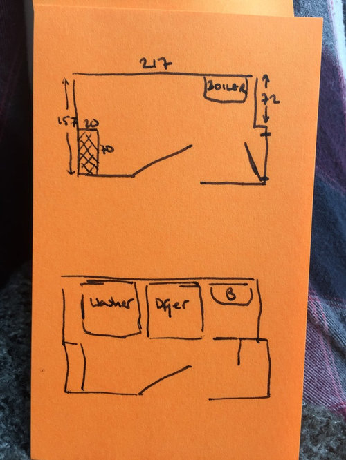 Small utility can I fit fridge freezer in?! Houzz UK