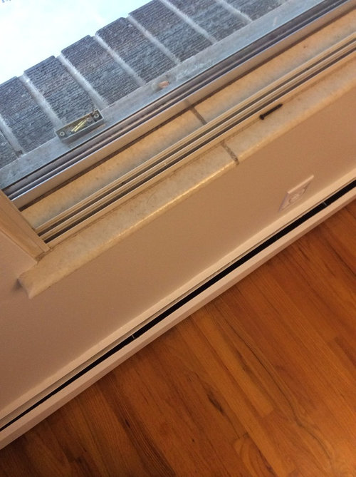 how to restore 1970 faux marble window sills