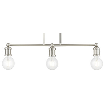 Livex Lighting 47163 Lansdale 3 Light 6"W Commercial Linear - Brushed Nickel