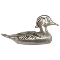 DHP92 Duck Decoy Pull, Right Facing, Shiny Pewter