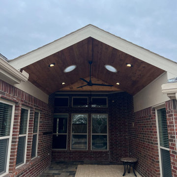 Frisco TX Freestanding Pool Cabana and Patio Cover