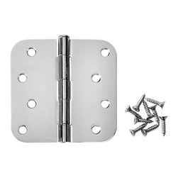 Cosmas - Cosmas Polished Chrome Door Hinge 4" With 5/8" Radius Corners - Hinges