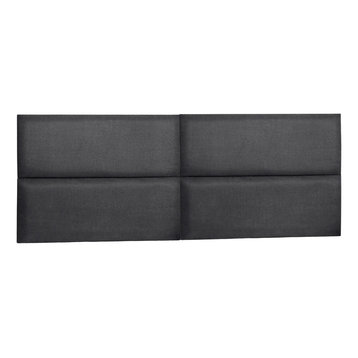 30"x 11.5" Upholstered Wall Mounted Headboard Panels, 12 PCs, Grey