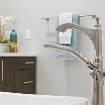 Master Bath - builder basic to coastal custom