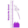 Superman Growth Chart Picture Art - Kids Bed Room, Purple