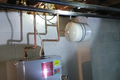 Water heater moved and brought up to code