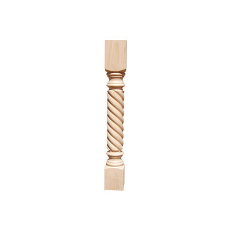 Rope Kitchen Island Leg, Alder, 5"