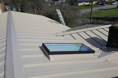 Metal panel roof