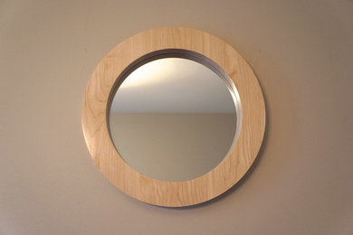 Round Wood Mirrors