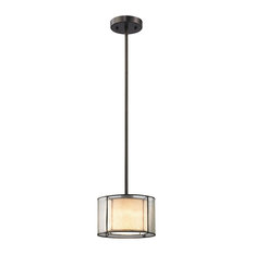 Mission 1 Light Mini Pendant in Tiffany Bronze Finish