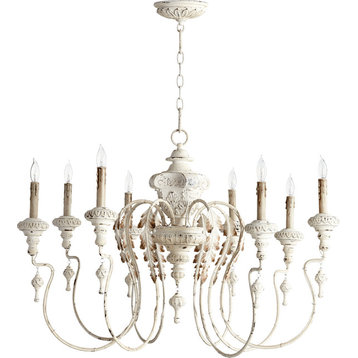 Eight Light Persian White Up Chandelier