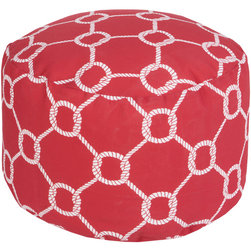 Surya Poufs- (POUF-301) - Floor Pillows And Poufs