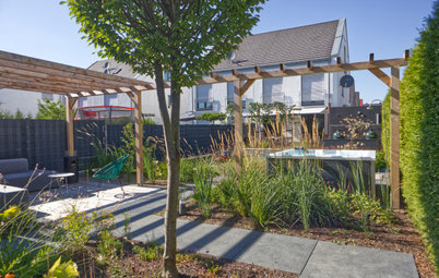 Gartenbesuch: Ein Doppelhaus-Garten macht Platz für die Familie