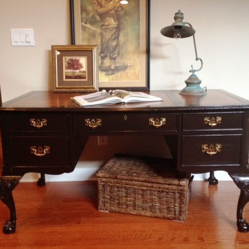 Executive Desk Updated With a Rich, Dark Stain