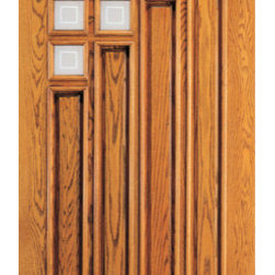 Mahogany 9 Lite Exterior Single Door - Front Doors
