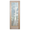 Interior Prehung Door or Interior Slab Door - Bamboo Shoots - Cherry - 28" x...