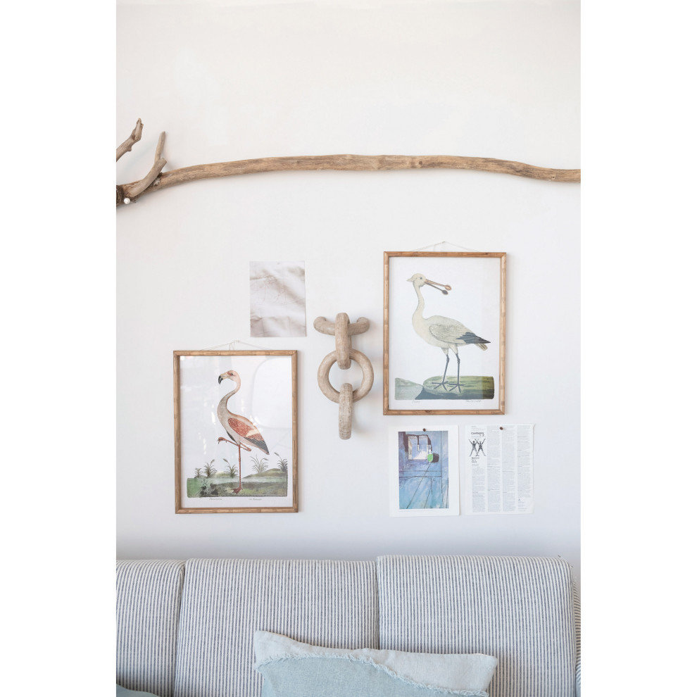 Mango Wood Chain Wall Decor With 3 Links - Contemporary - Wall Accents ...