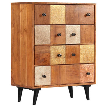 vidaXL Chest of Drawers Dresser for Bedroom Storage Sideboard Solid Acacia Wood