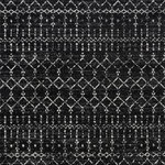 JONATHAN Y - Moroccan HYPE Boho Vintage Diamond Runner Rug, Black/Ivory, 5 X 8 - In shades of black and ivory, this Moroccan trellis is Inspired by timeless vintage designs and crafted with the softest polypropylene available. Originating with the Berber tribes of North Africa, this beautiful linear pattern is made modern in a deep cream yarn power loomed for durability. The simple geometric stripes, triangle and diamond motifs will give a fresh look to any room.