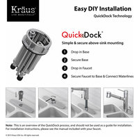 KRAUS Crespo 1-Handle Pre-Rinse Kitchen Faucet With 2-Function Sprayer, Chrome