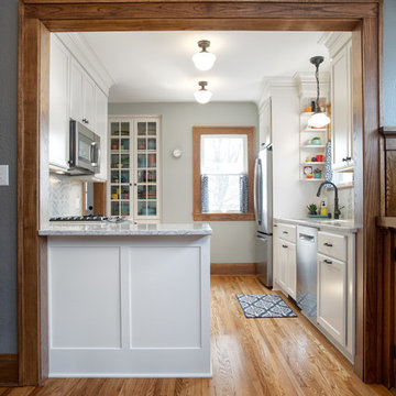 Project 3435-1 Plaid Wallpaper Kitchen Remodel Ford Pkwy St. Paul