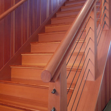 Staircase in Falmouth Traditional Home