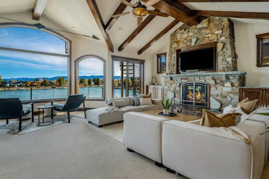 Inspiration for a living room remodel in Other