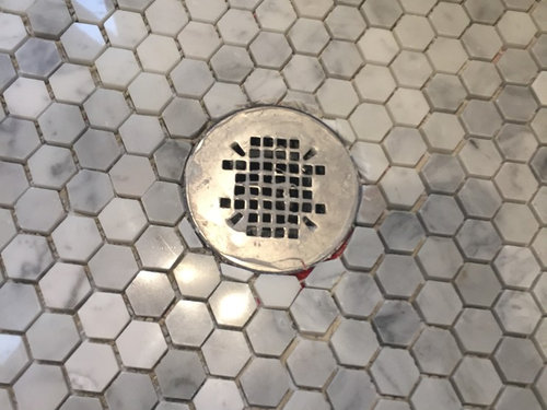 Bathroom Tile Cuts Around Drain, Tile Around Floor Drain