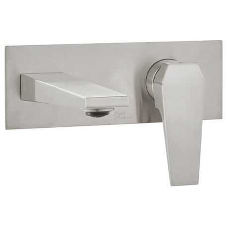 Voltaire Single-Handle, Wall-Mount, Bathroom Faucet, Brushed Nickel