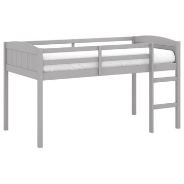Hillsdale Alexis Wood Arch Twin Size Loft Bed With Ladder