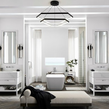 A CALIFORNIA INSPIRED MASTER BATH + SPA
