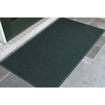 Squares 3x5 Indoor/Outdoor Door Mat, Evergreen