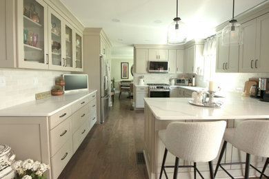 Kitchen - transitional kitchen idea in New York