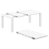 Compamia Vegas 39"-55" Extendable Dining Table, Wicker White